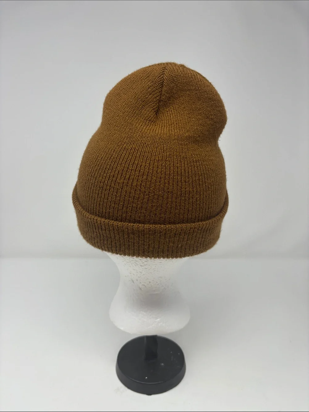 Carhartt Brown Cuffed Knit Beanie with Logo Patch toddler one size fits most